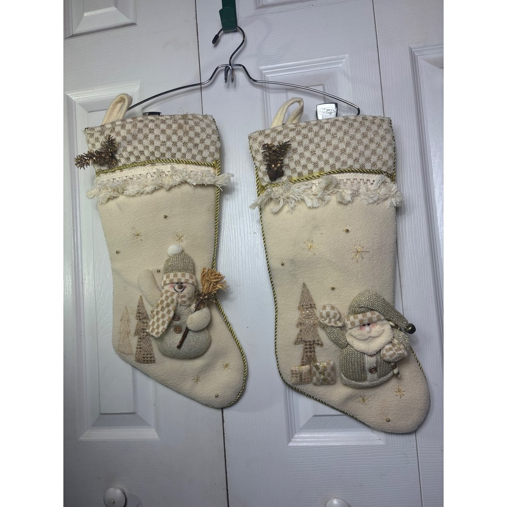 Dan Dee‎ Collector's Choice Christmas Stockings Santa Snowman Holiday Decor Set